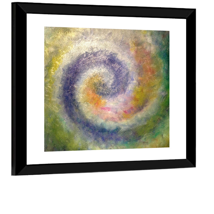 Spiral Golden Ratio Wall Art as a framed print