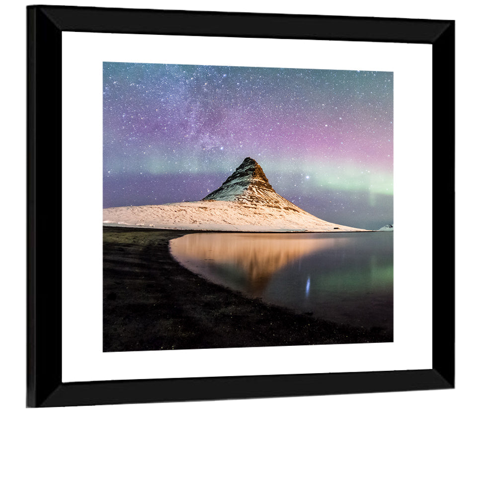 Kirkjufell Under the Milky Way Wall Art