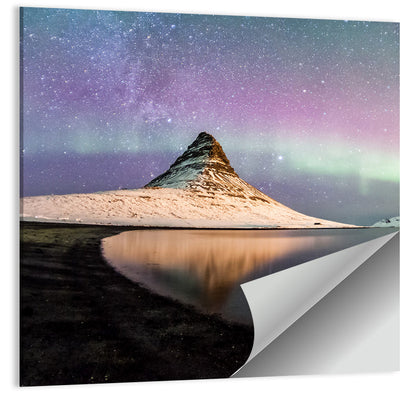 Kirkjufell Under the Milky Way Wall Art