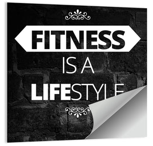 Fitness is a Lifestyle Wall Art