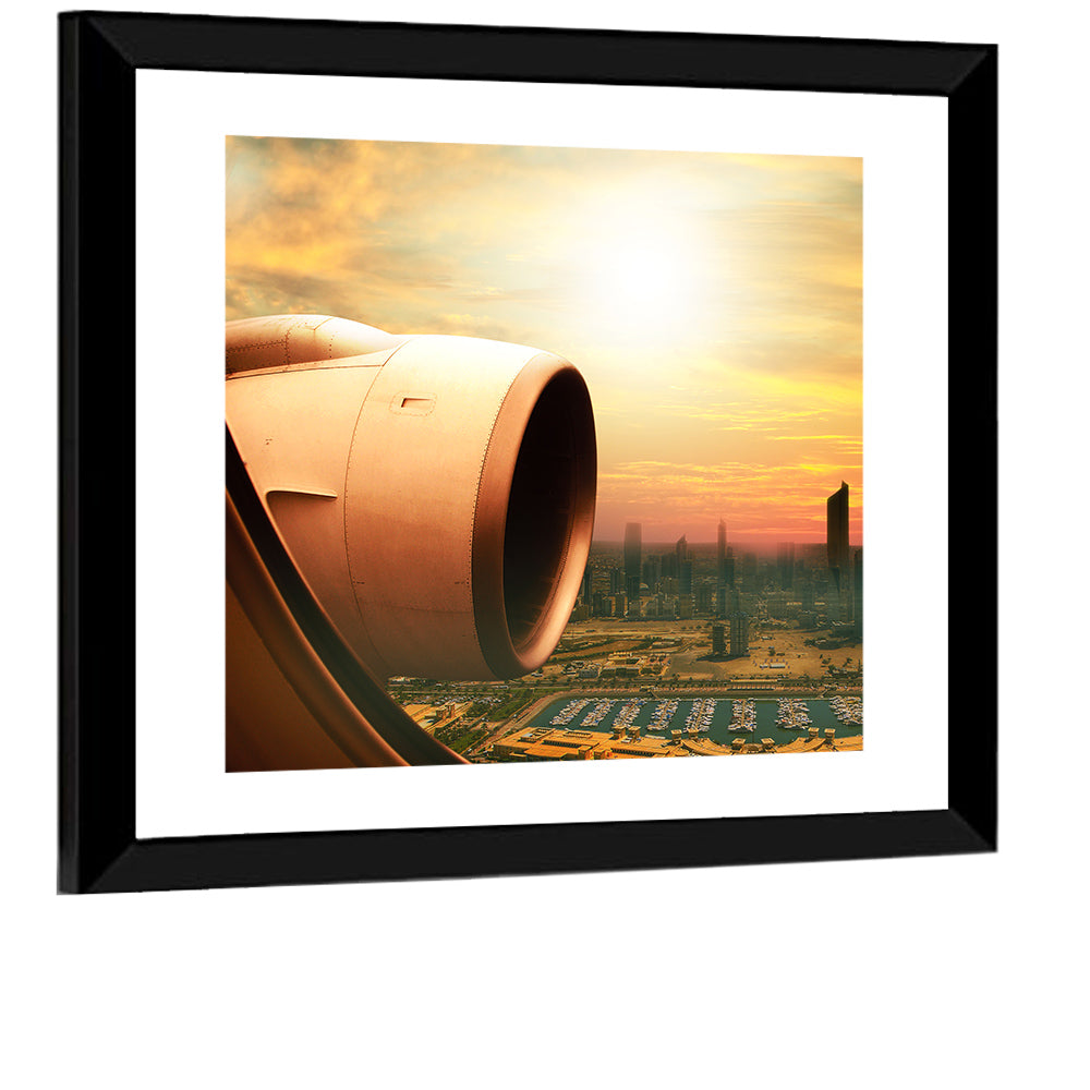 Kuwait City at Golden Hour Wall Art