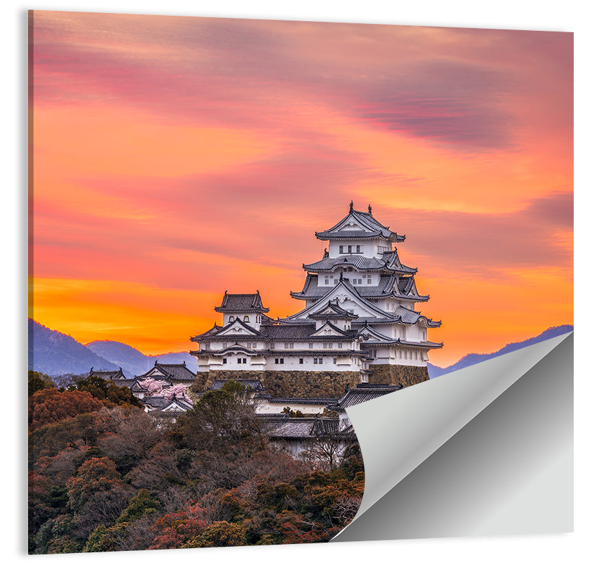 Himeji Castle at Sunrise Wall Art