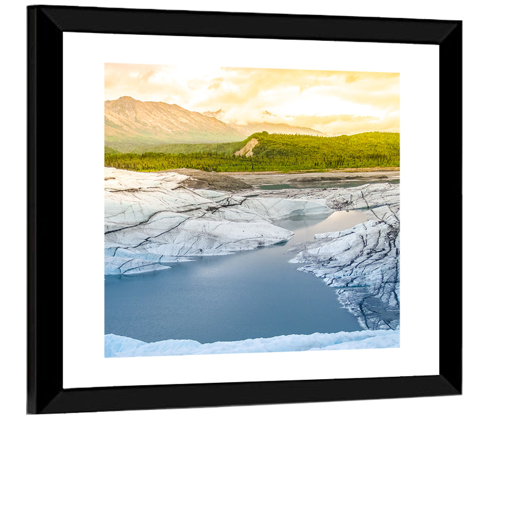 Matanuska Glacier at Sunset Wall Art
