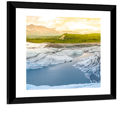 Matanuska Glacier at Sunset Wall Art