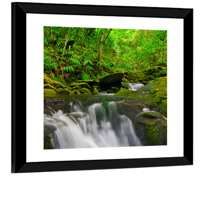 Emerald Jungle Stream Wall Art