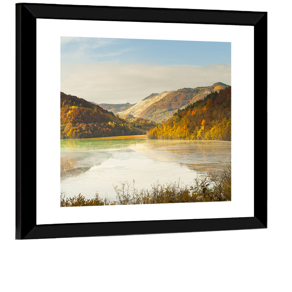 Bright Green Tailings Lake Wall Art