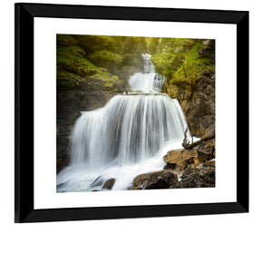 White Waterfall Wall Art