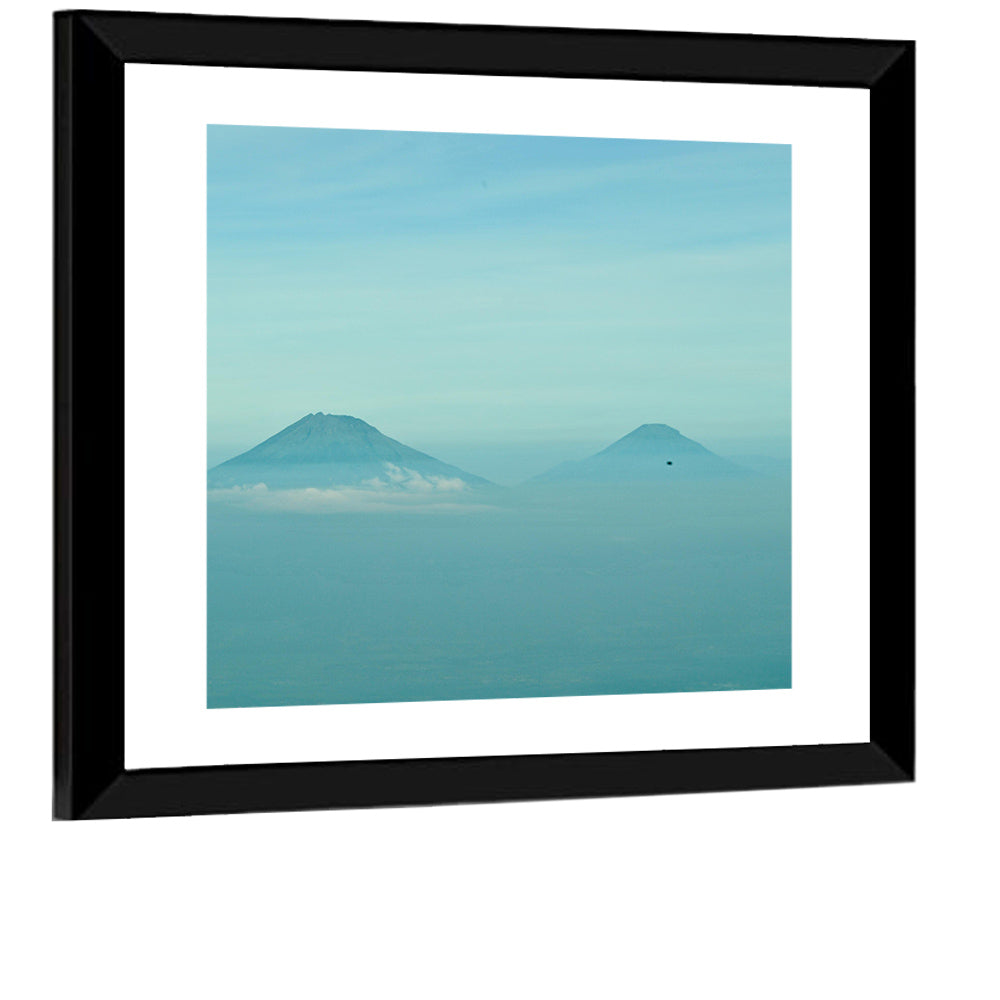 Sumbing and Sindoro Volcanoes Wall Art