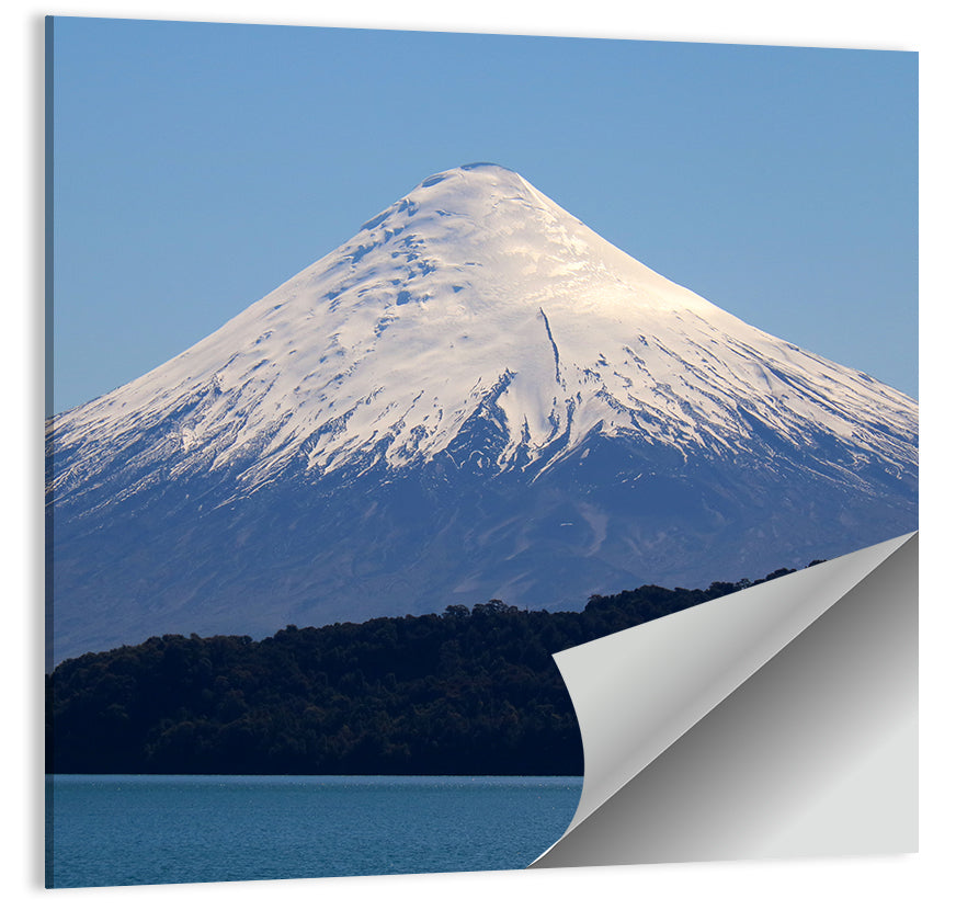 Snow-capped Osorno Volcano Over Lake Wall Art