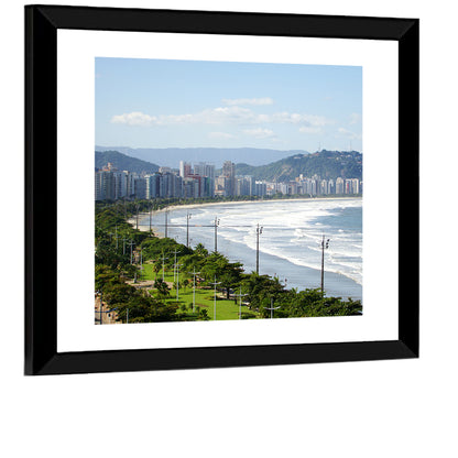 Santos Beach Promenade Wall Art