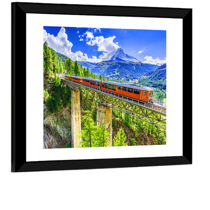 Gornergrat Tourist Train Wall Art
