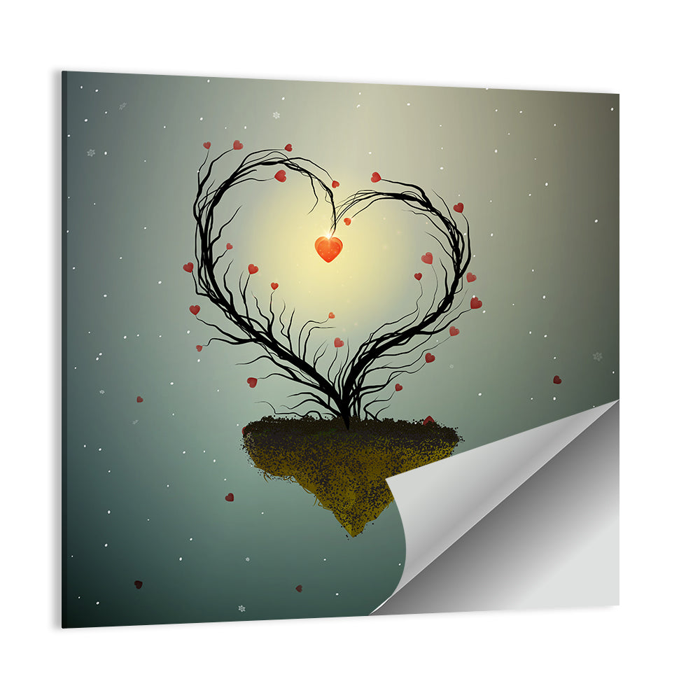 Floating Heart Tree Wall Art