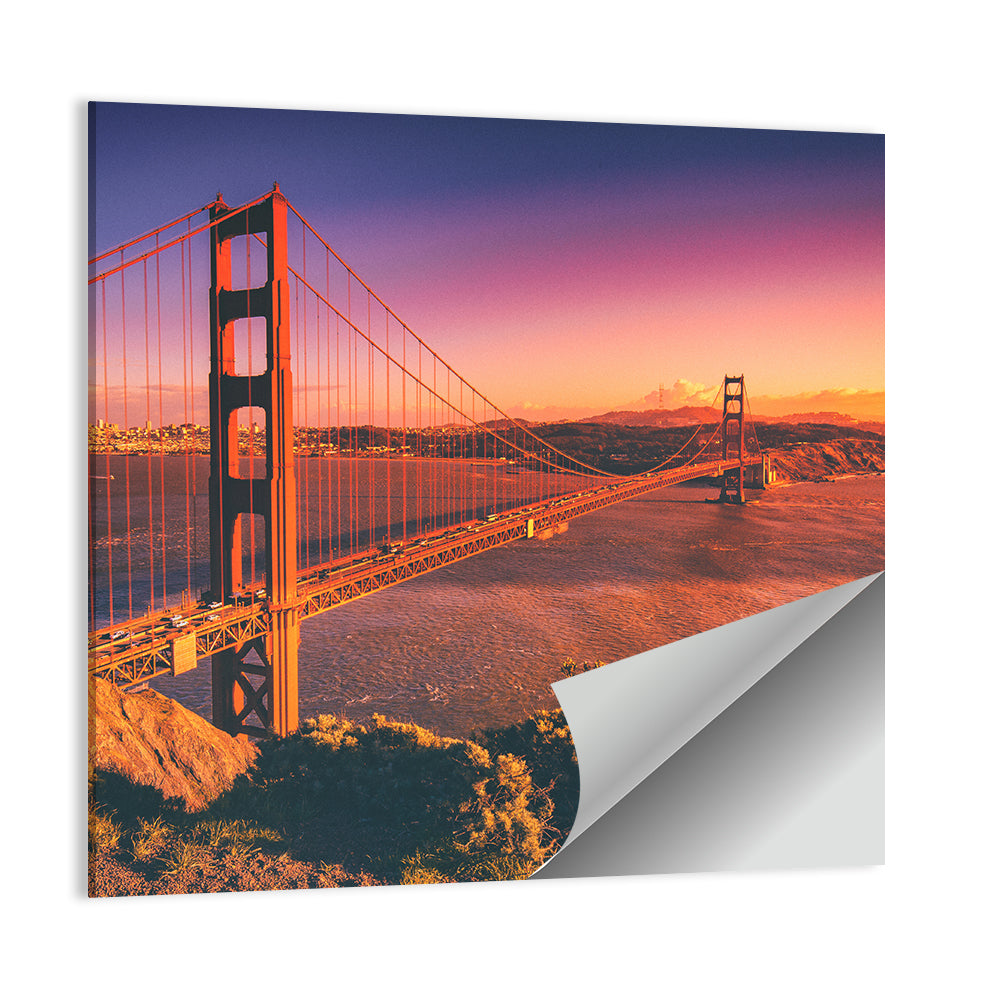 Golden Gate Bridge at Sunset Wall Art