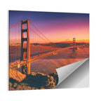Golden Gate Bridge at Sunset Wall Art