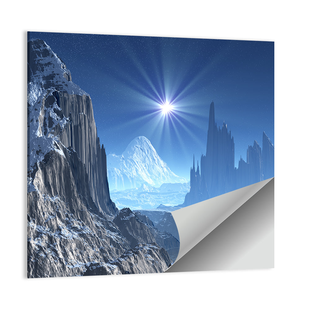 Frozen Alien World Wall Art