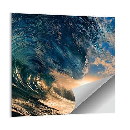 Sunset Barrel Wave Wall Art