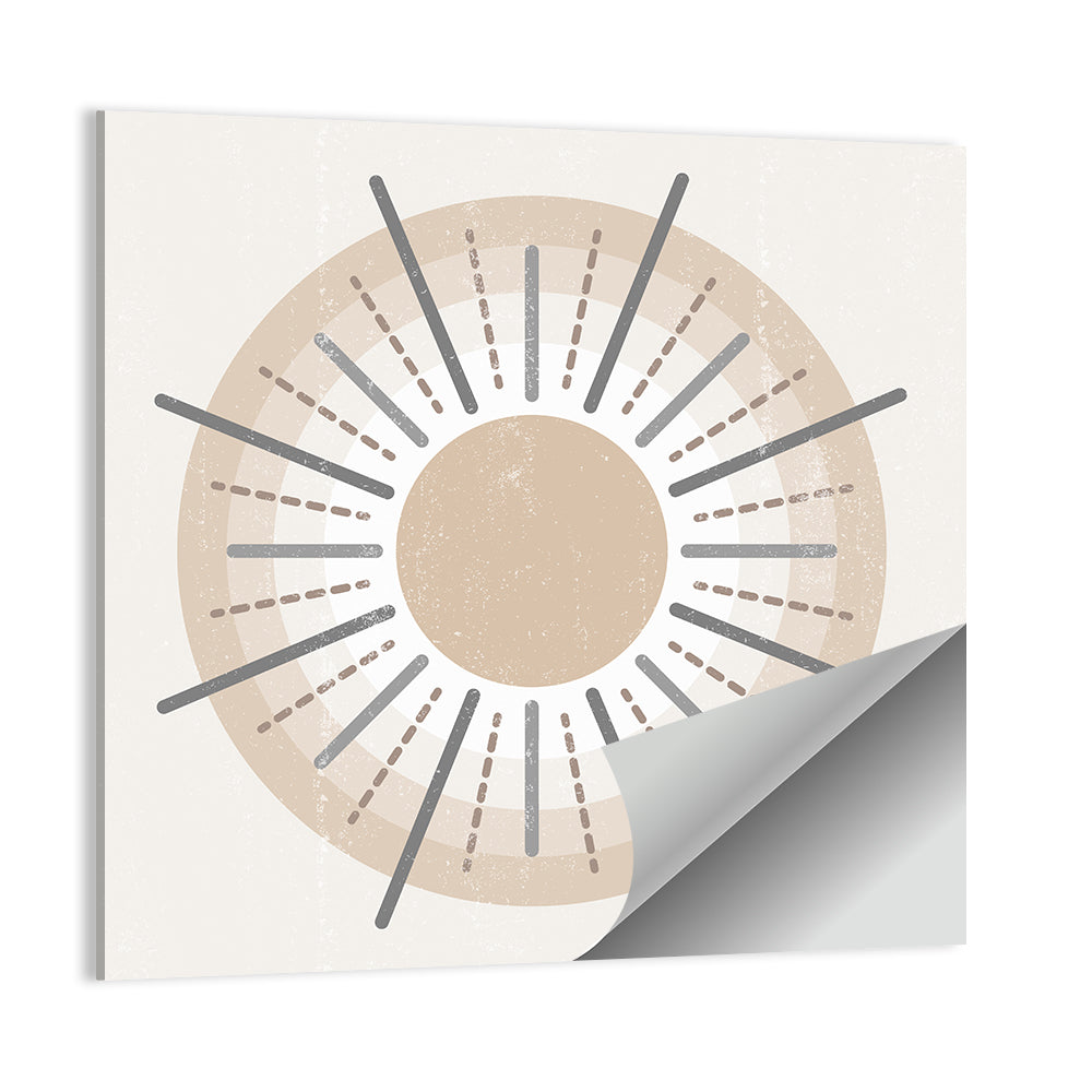 Textured Boho Sunburst Wall Art