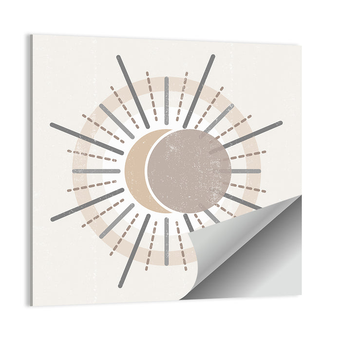 Sunburst Boho Minimalist Ii Wall Art as a poster print