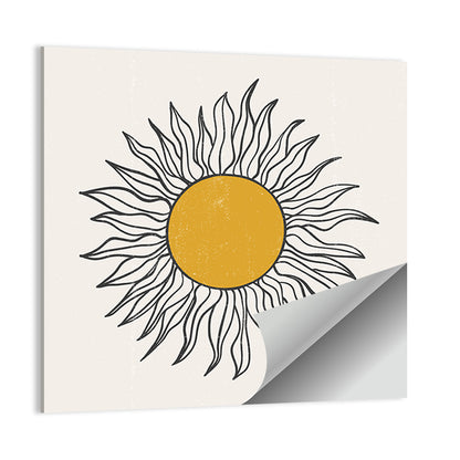Textured Boho Sun Wall Art