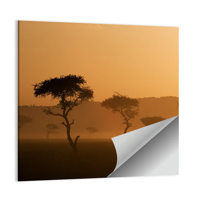 Massai Mara Morning Mist Wall Art