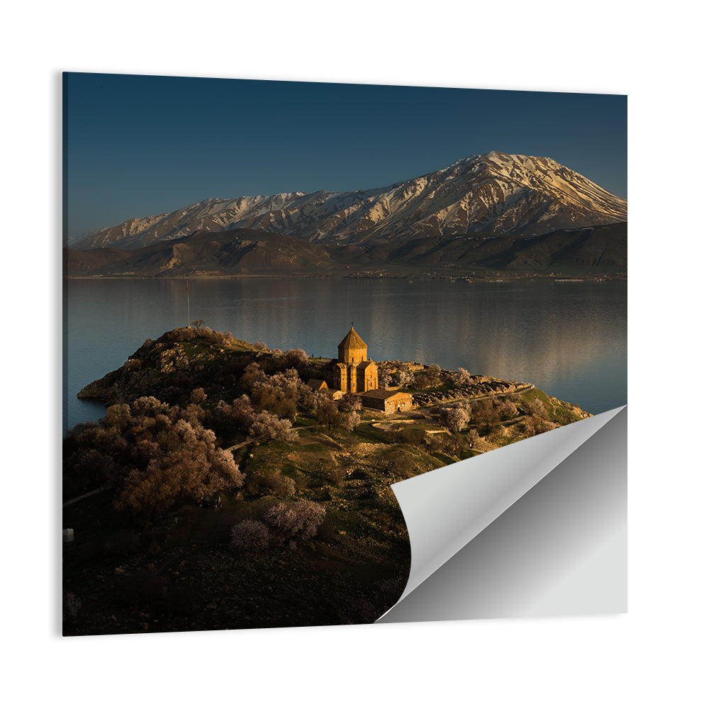 Akdamar Cathedral on Lake Van Wall Art