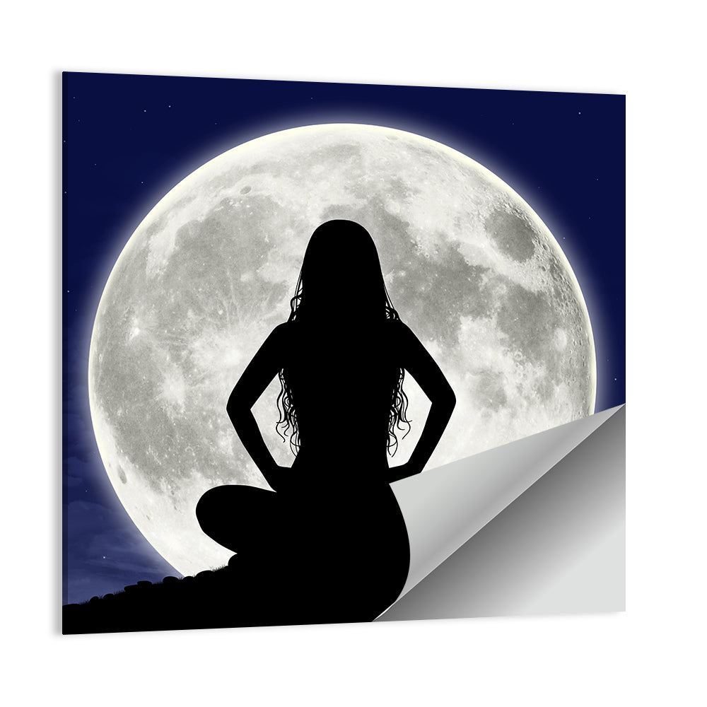 Young Woman Meditating Wall Art