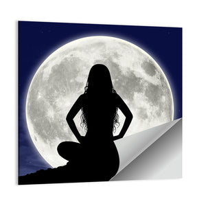 Young Woman Meditation Wall Art