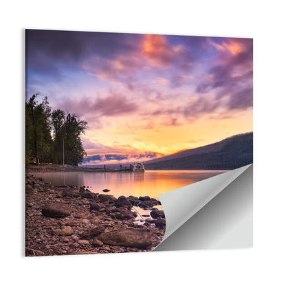 Lake Mcdonald Sunset Reflection Wall Art