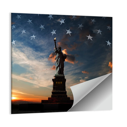 Statue of Liberty at Dusk Wall Art