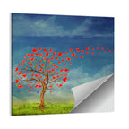 Tree of Red Hearts Wall Art