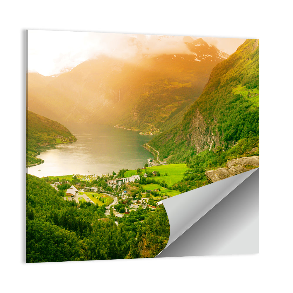 Geirangerfjord Golden Hour Wall Art