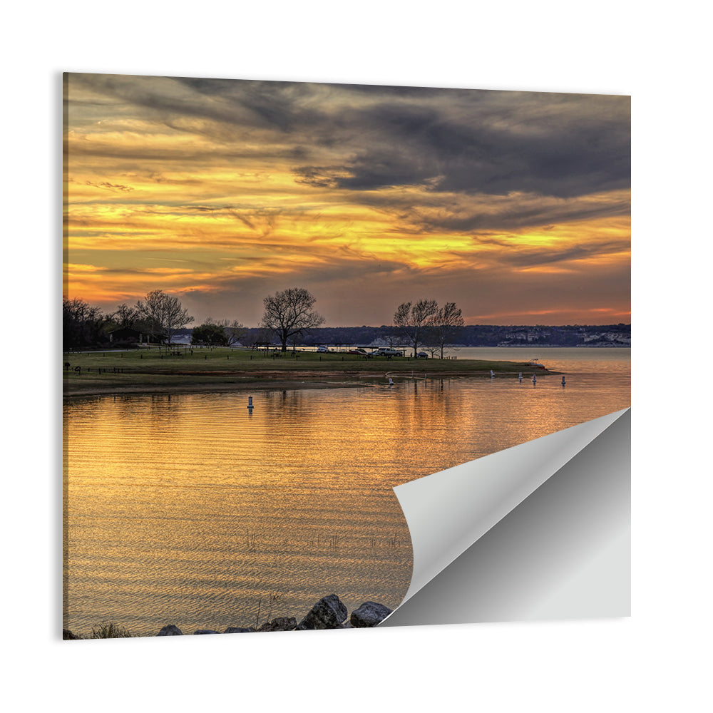 Lake Whitney Sunset Wall Art