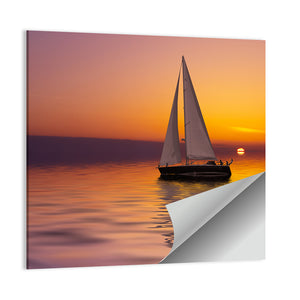 Sailboat Sunset Wall Art