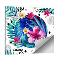 Tropical Botanical Circle Pattern Wall Art