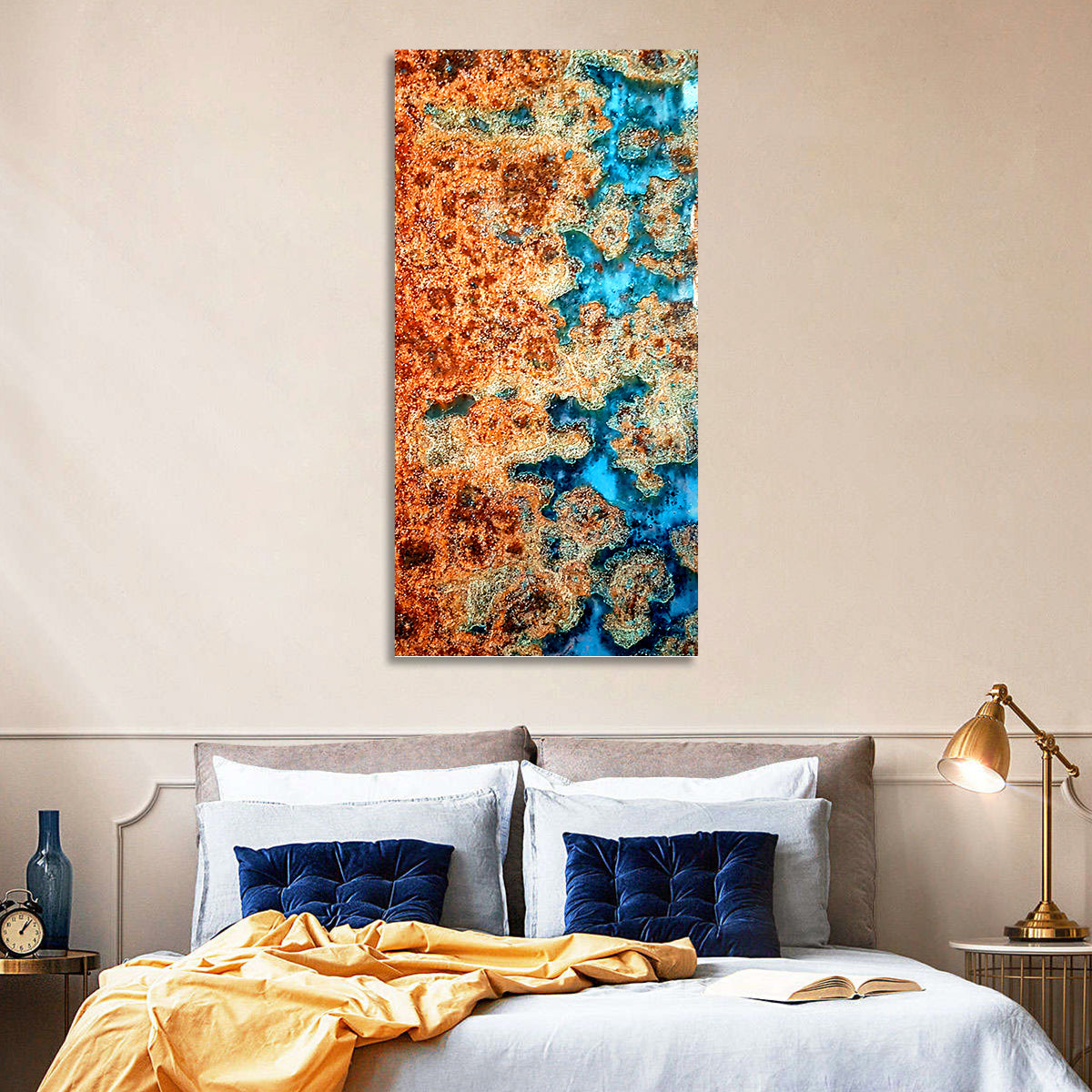 Oxidized Steel Abstract Wall Art