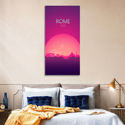 Rome Colosseum Skyline Wall Art