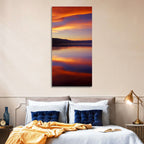 Dusk Over Mountain Lake Wall Art