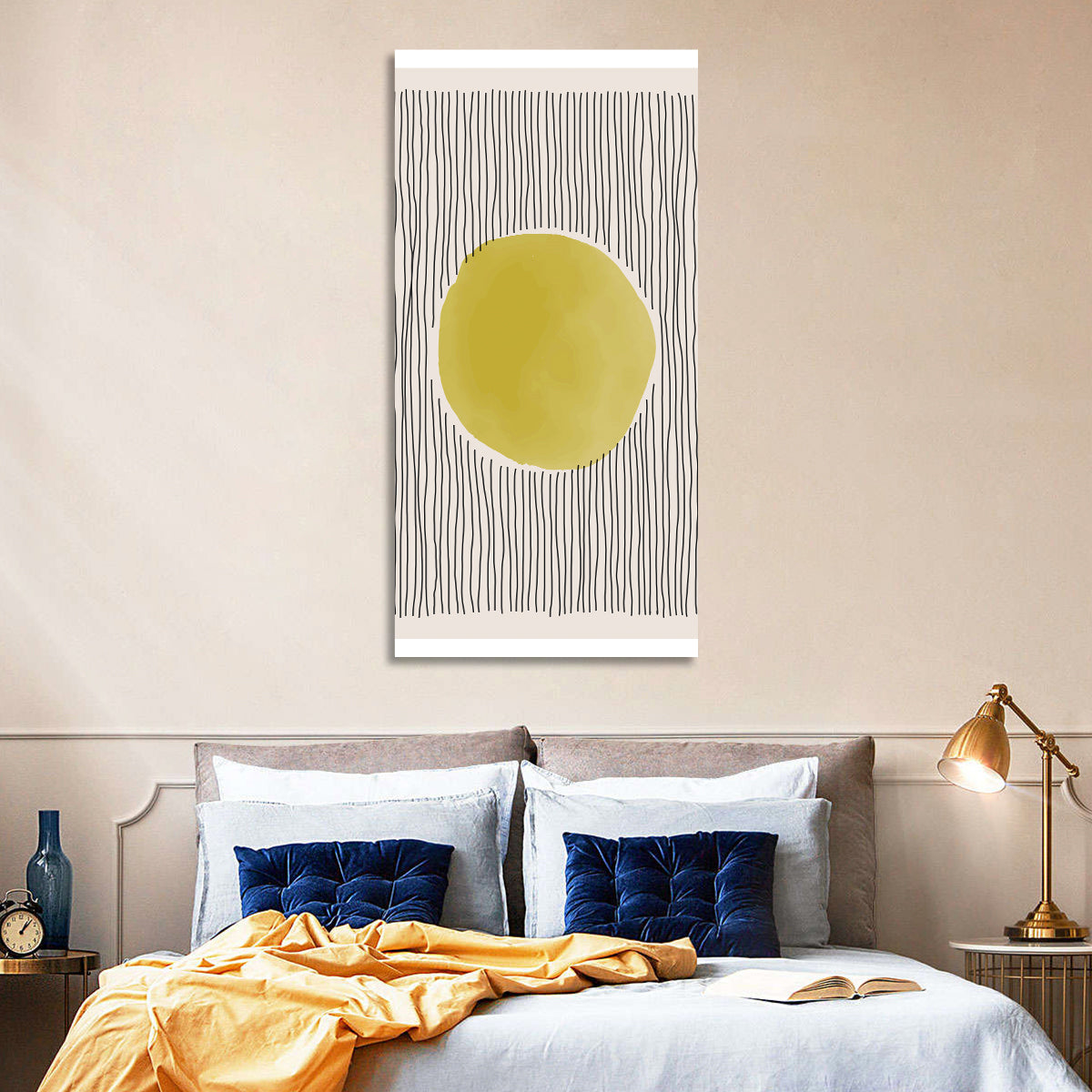 Watercolor Circle Minimalist Abstract Wall Art