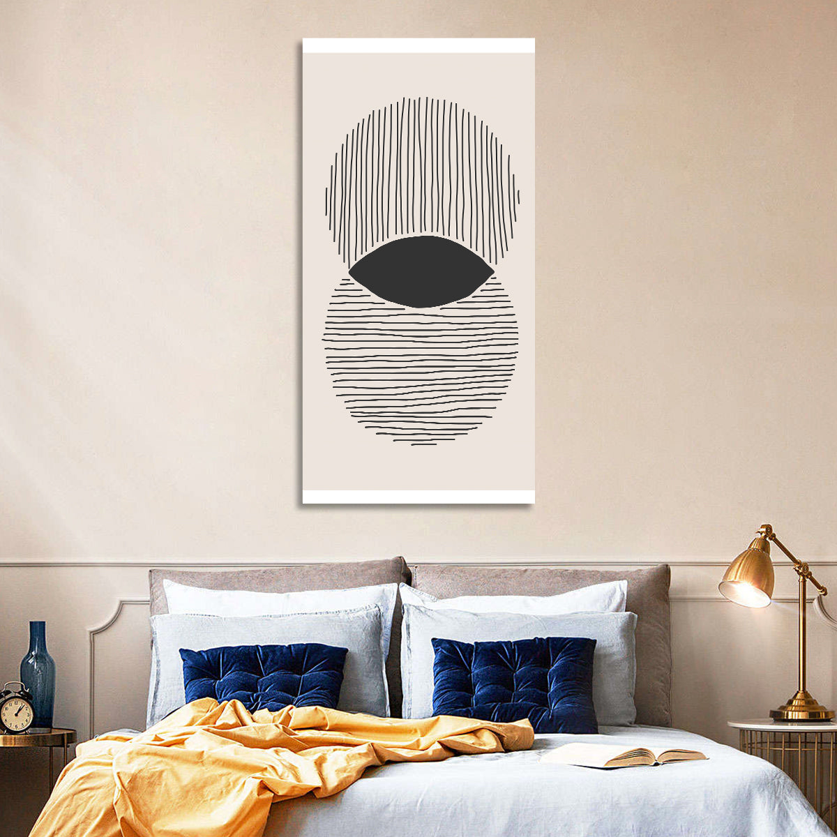 Boho Geometric Circles Wall Art