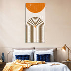 Burning Sun Concentric Arches Wall Art