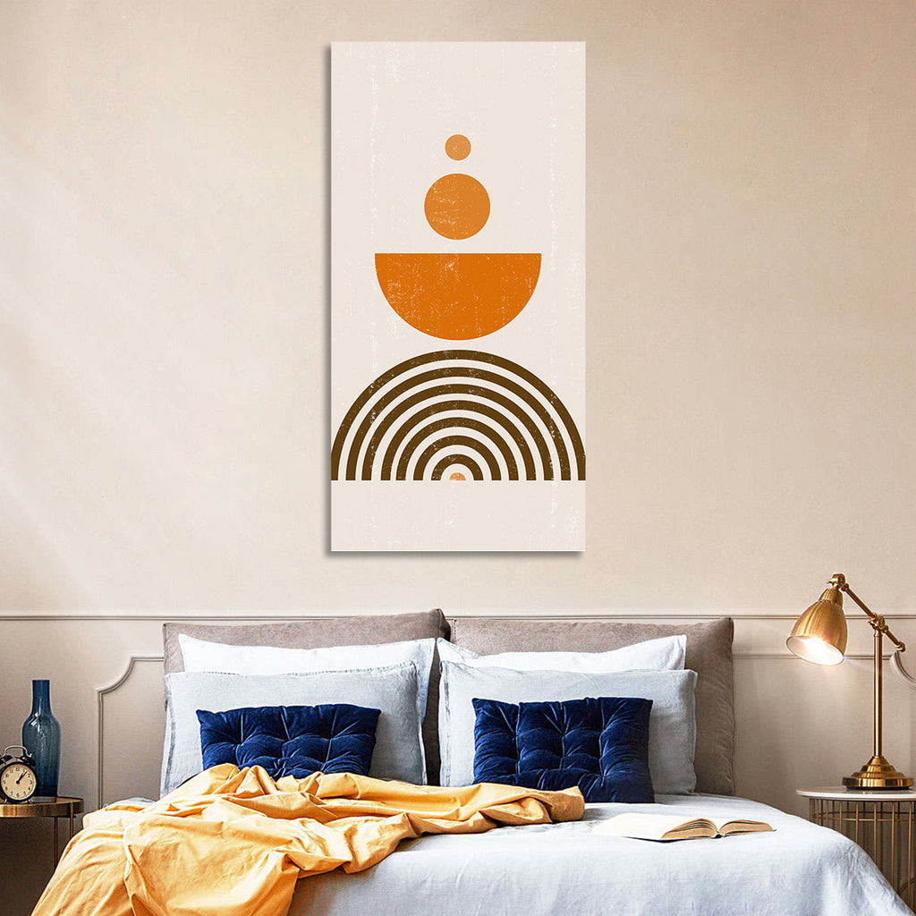 Stacked Orange Sun Wall Art