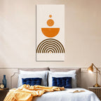 Stacked Orange Sun Wall Art