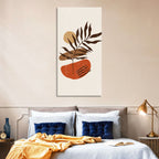 Fern with Terracotta Sun Wall Art