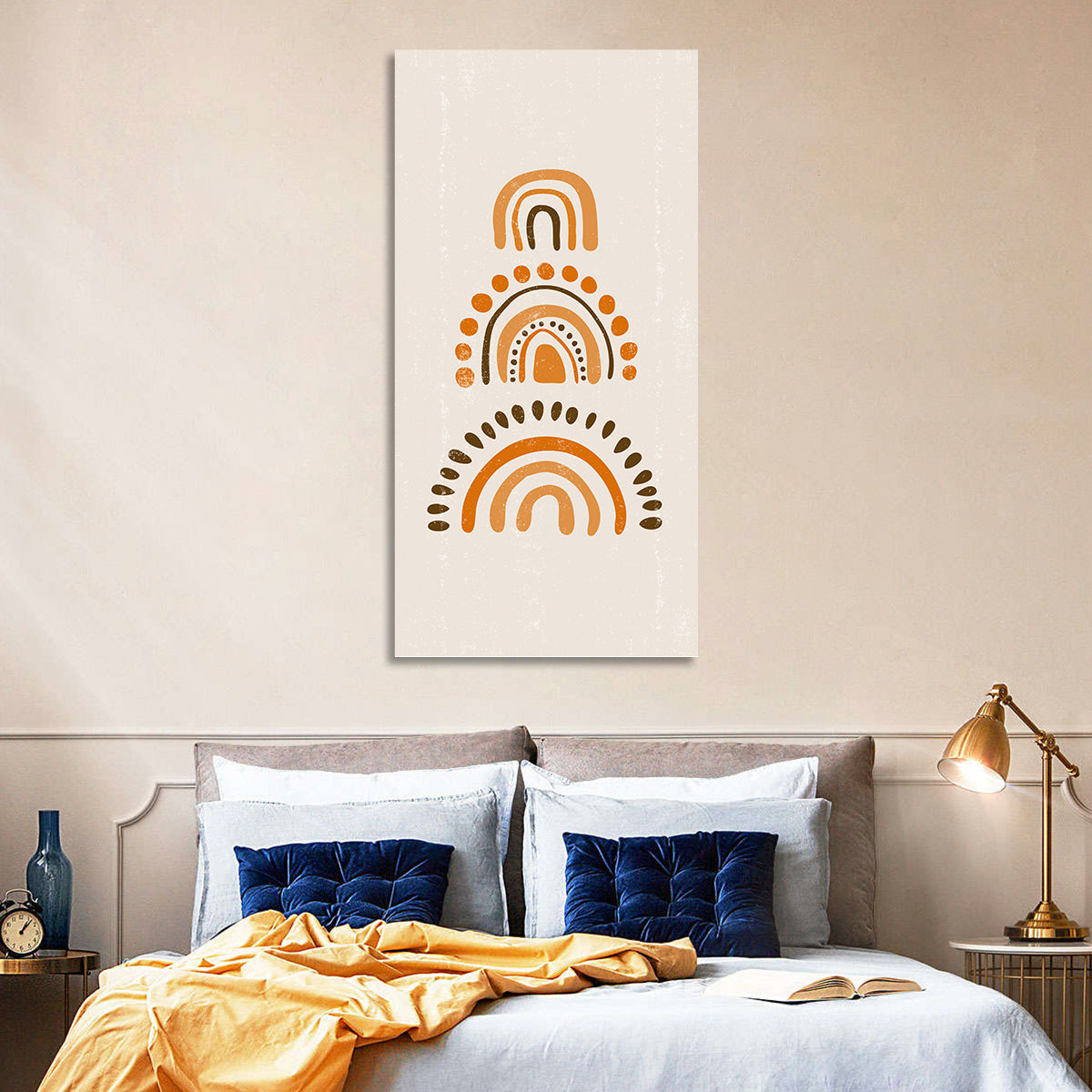 Vintage Boho Rainbow Arches Wall Art