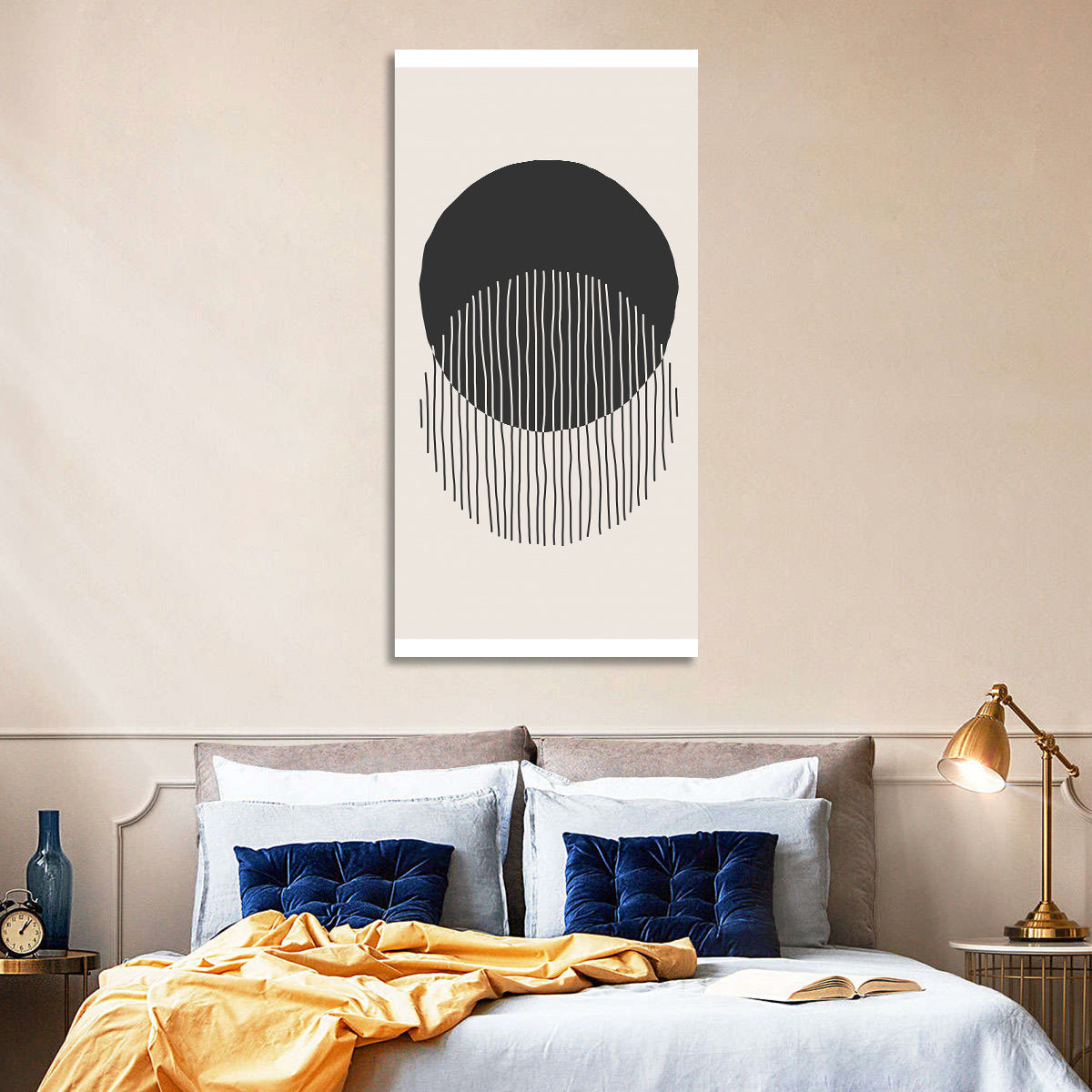 Moon Eclipse Minimalist Wall Art
