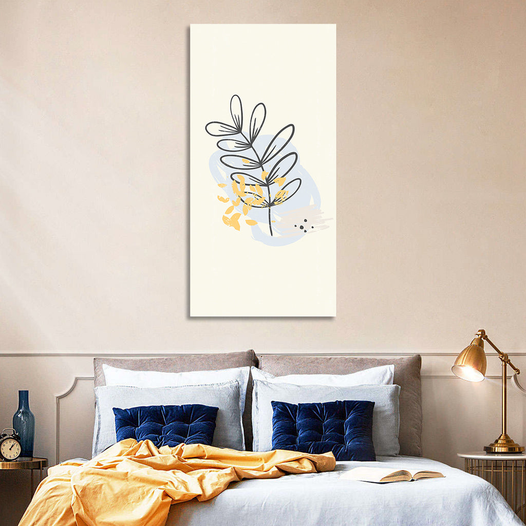 Falling Leaves Illustration Wall Art