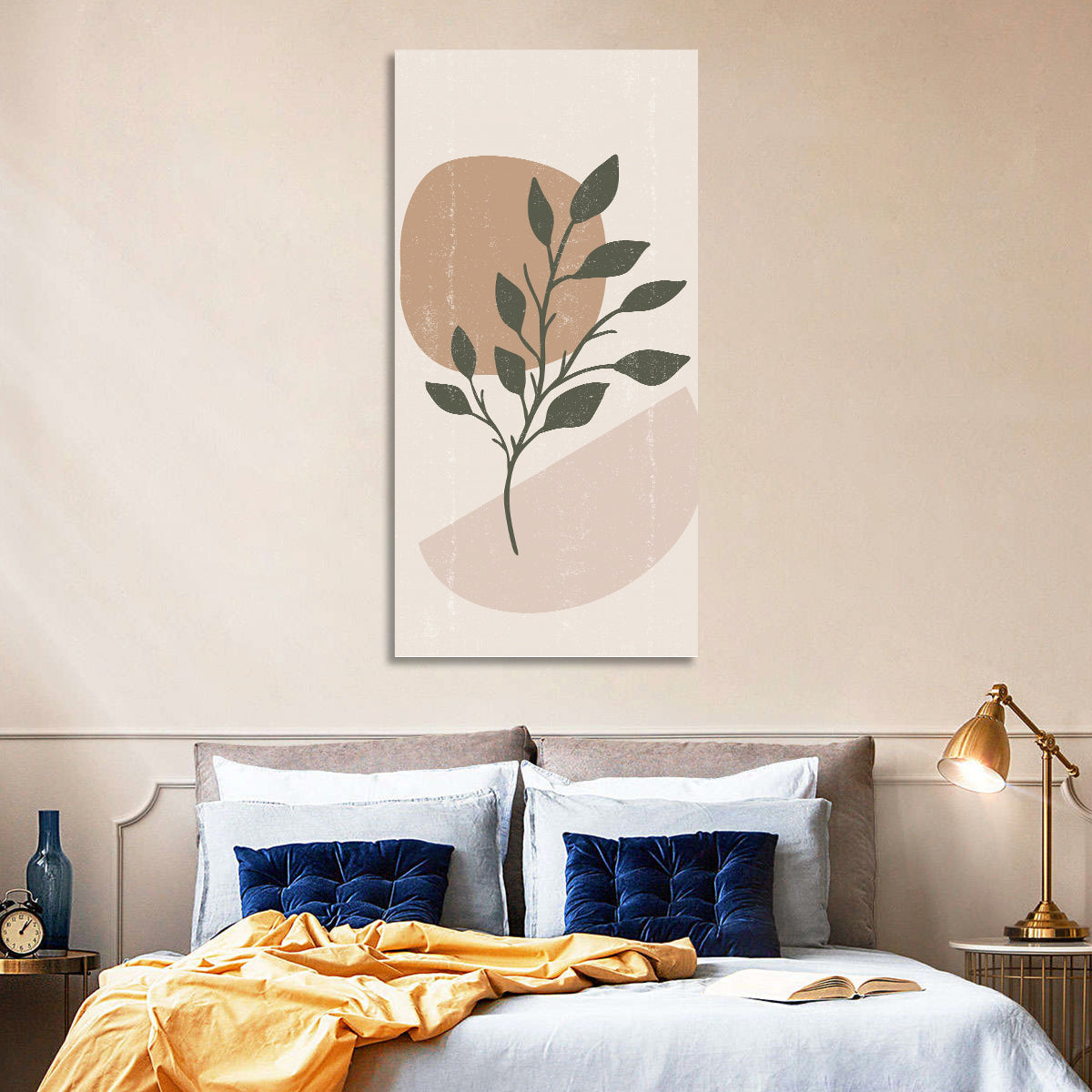 Boho Leaves Minimalist Wall Art