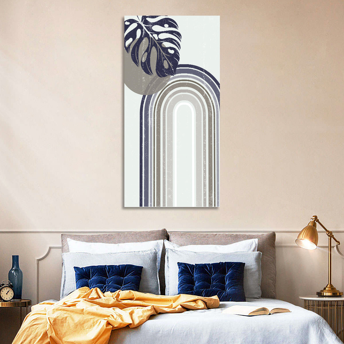 Door to Heaven Boho Abstract Wall Art in a room, portrait