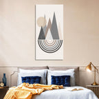 Minimalist Boho Pyramids Wall Art
