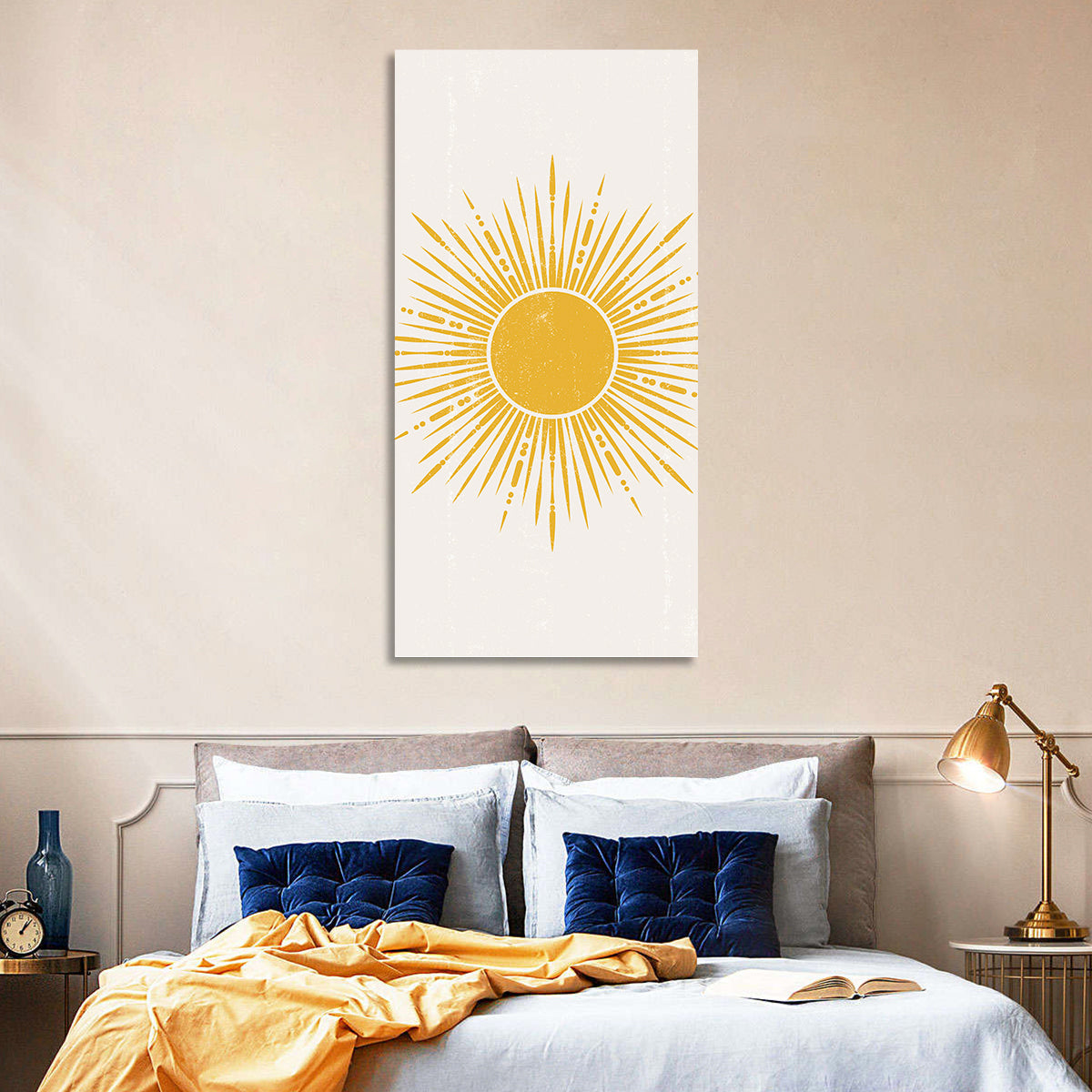 Golden Boho Sunburst Wall Art